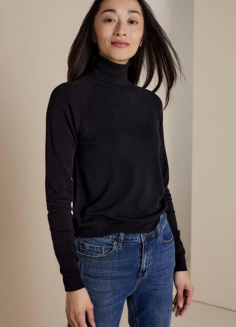 Women Summum Woman Basic Polo Neck Jumper