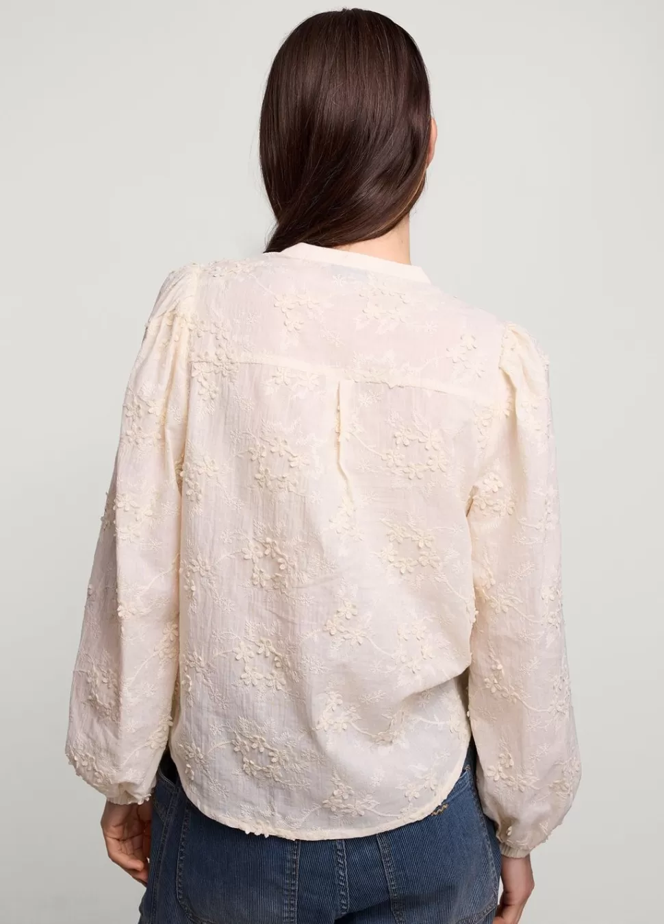 Women Summum Woman Blouse With Inlaid Flowers