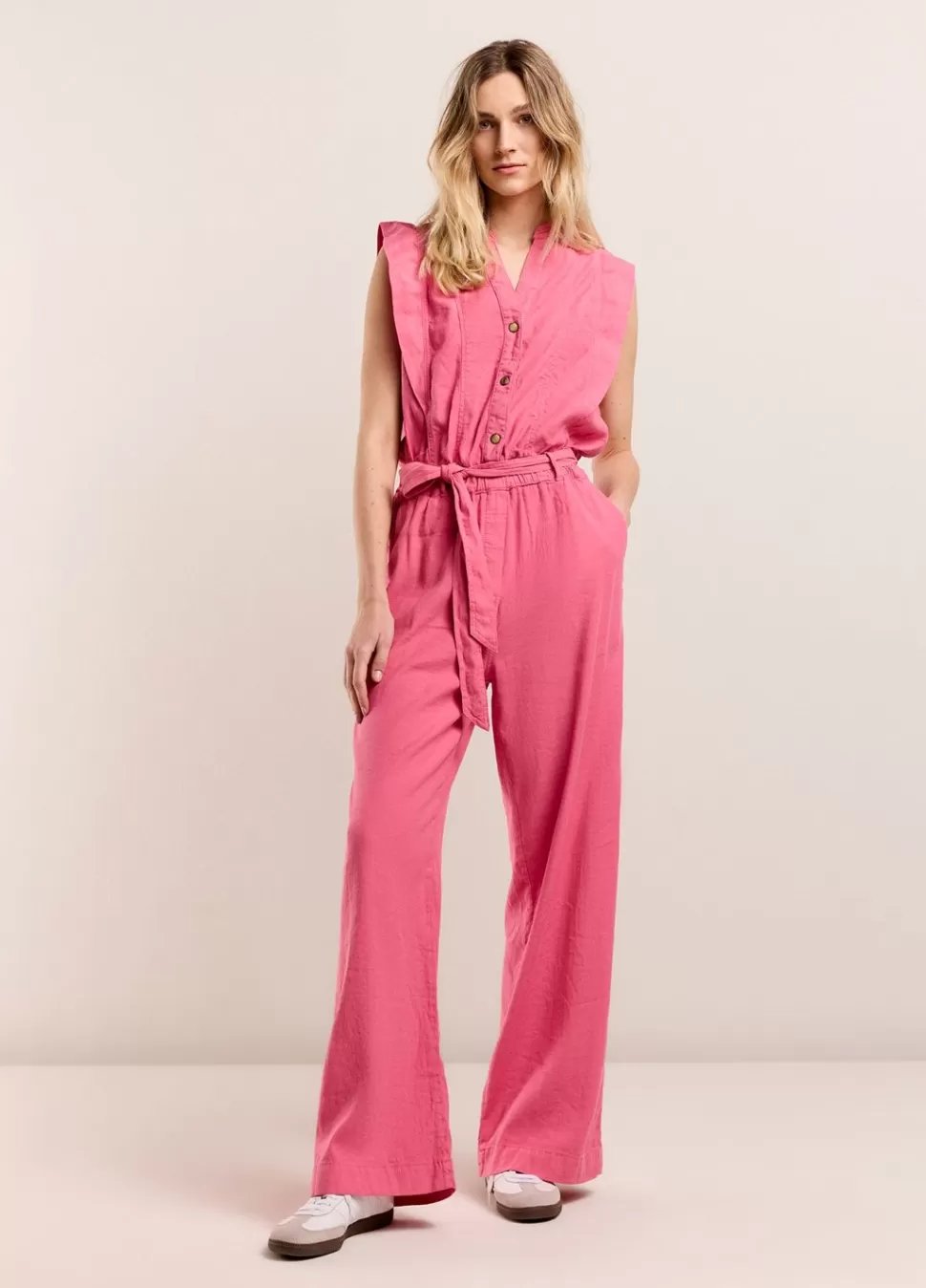 Women Summum Woman Cotton-Linen Jumpsuit