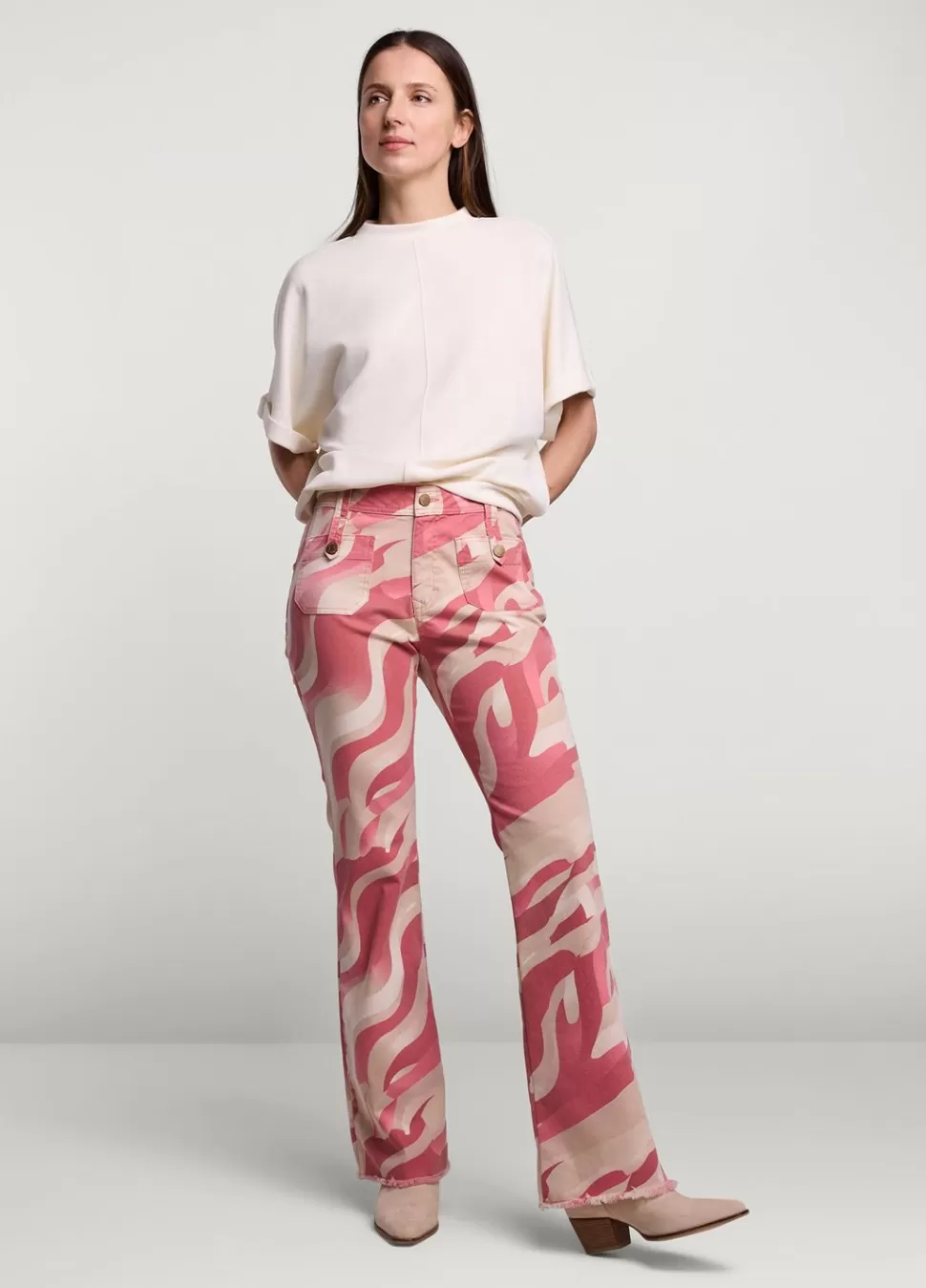 Women Summum Woman Flared Trousers With Print