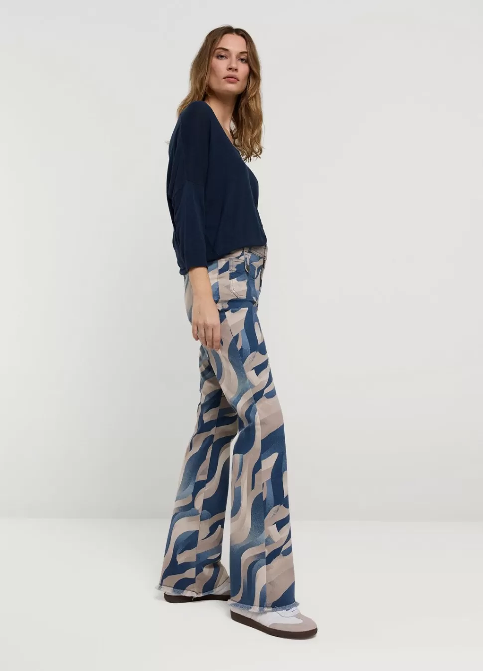 Women Summum Woman Flared Trousers With Print