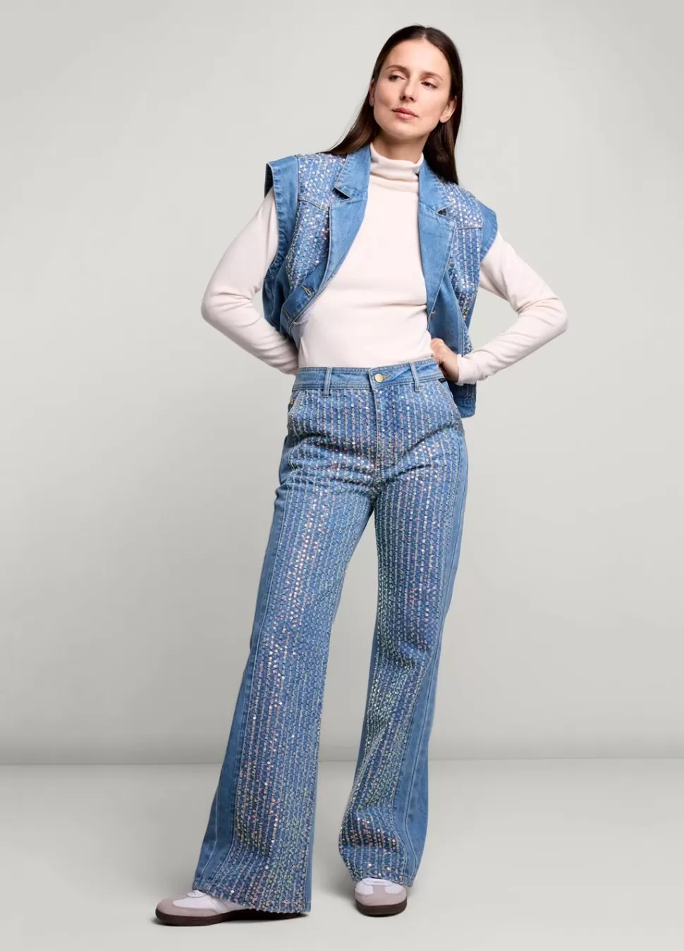 Women Summum Woman Jeans With Sequins