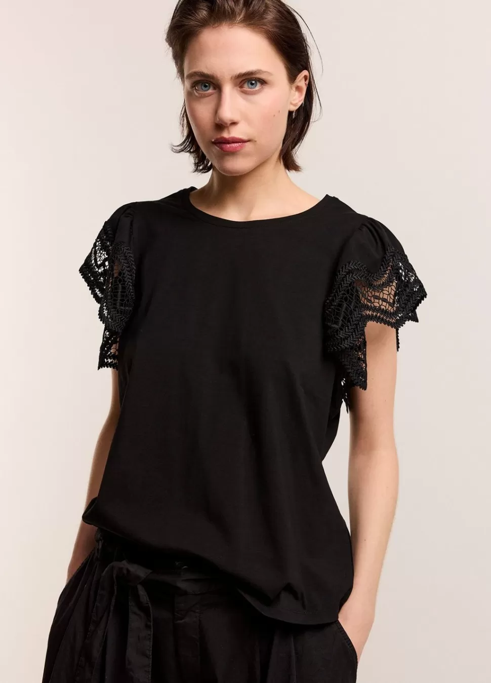 Women Summum Woman Jersey Top With Lace