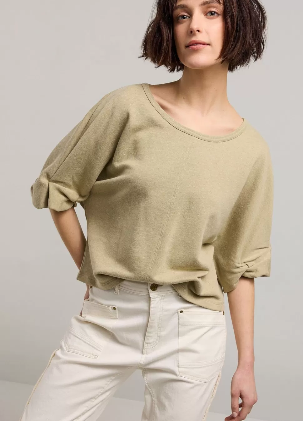 Women Summum Woman Jumper With Rolled-Up Sleeves