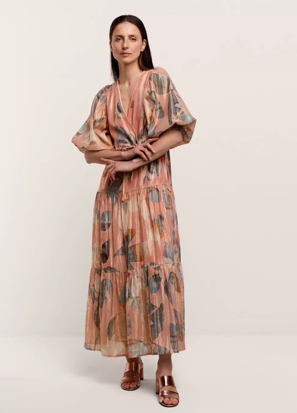 Women Summum Woman Long, Shimmery Tiered Dress