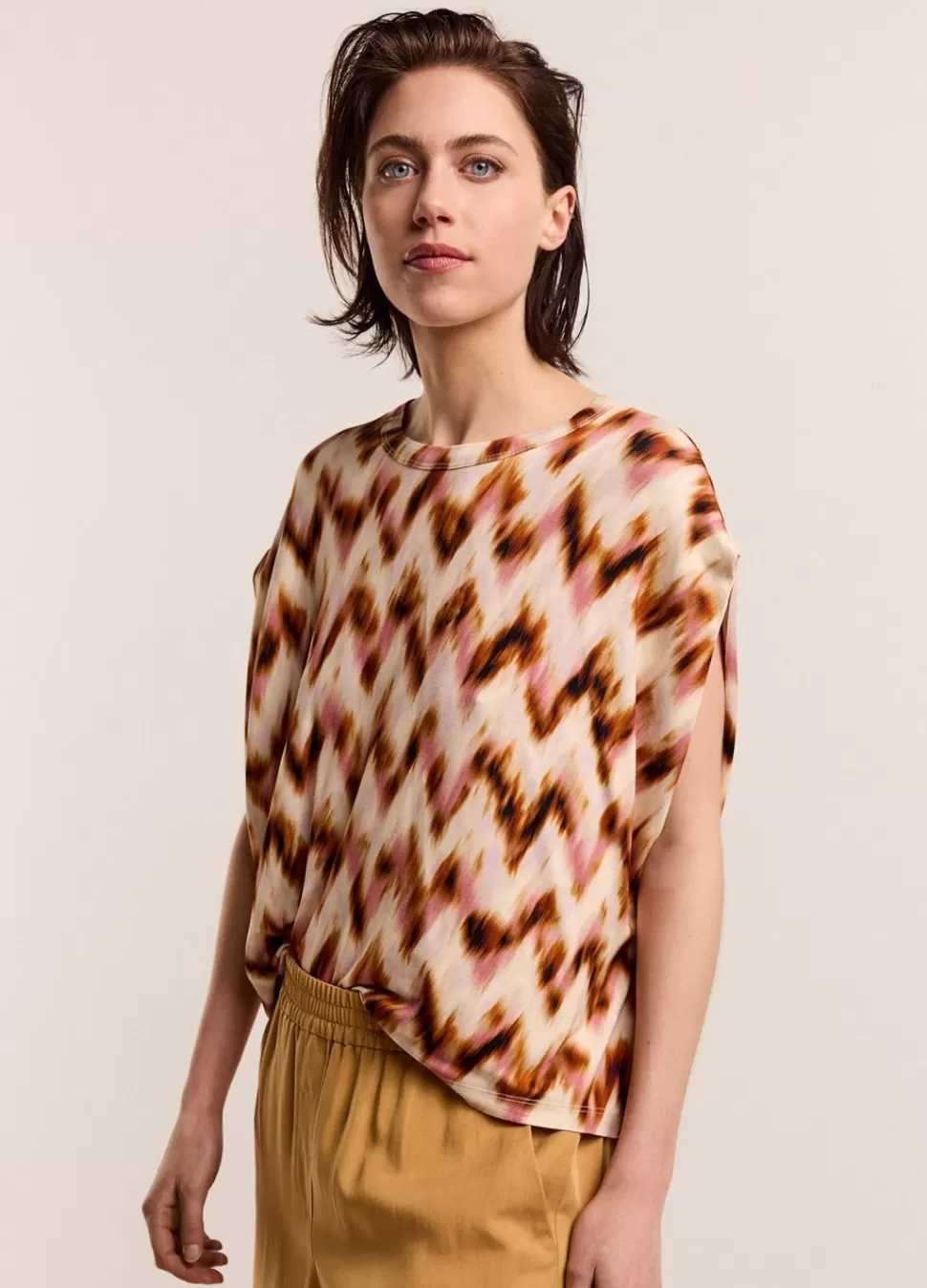 Women Summum Woman Oversized Zigzag Top