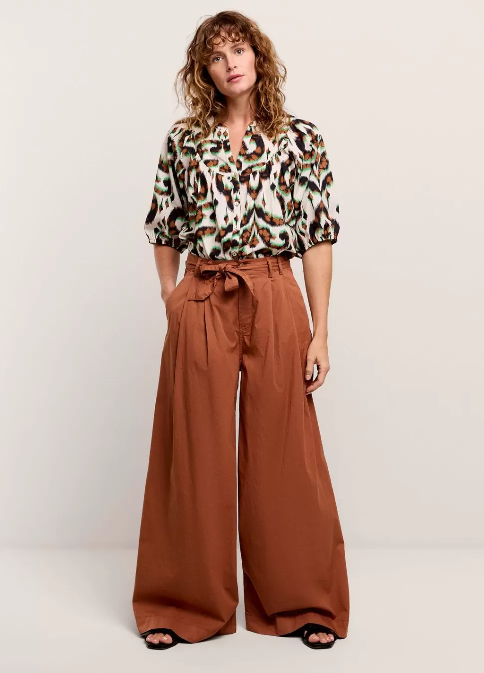 Women Summum Woman Palazzo Trousers With Belt