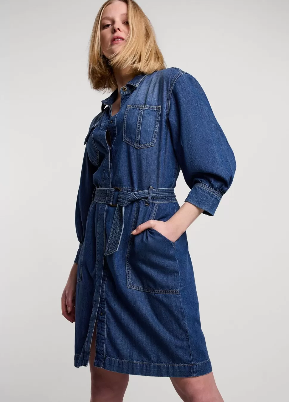 Women Summum Woman Short Denim Dress