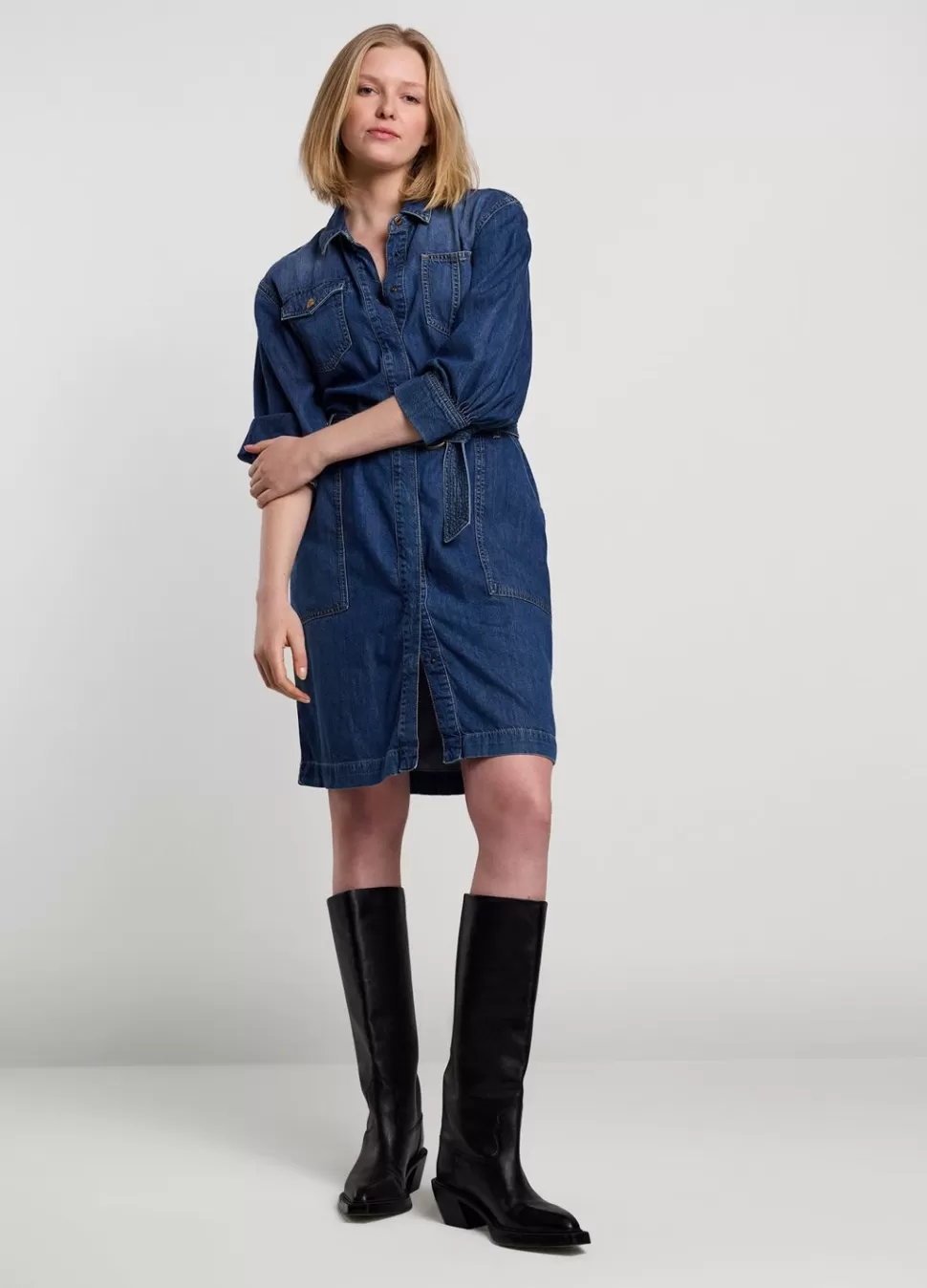 Women Summum Woman Short Denim Dress