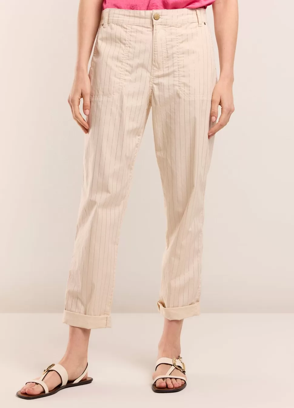 Women Summum Woman Trousers With Metallic Stripe